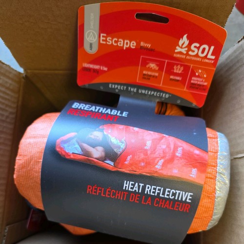 New sol escape bivvy - escape, hood