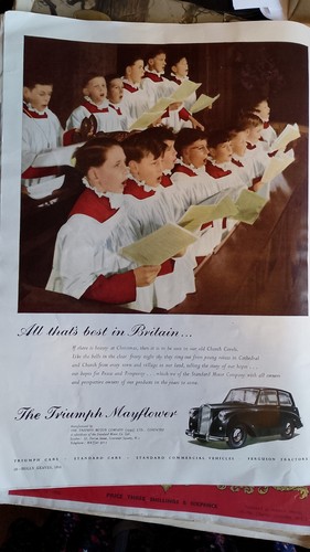 Triumph mayflower car - car, advert