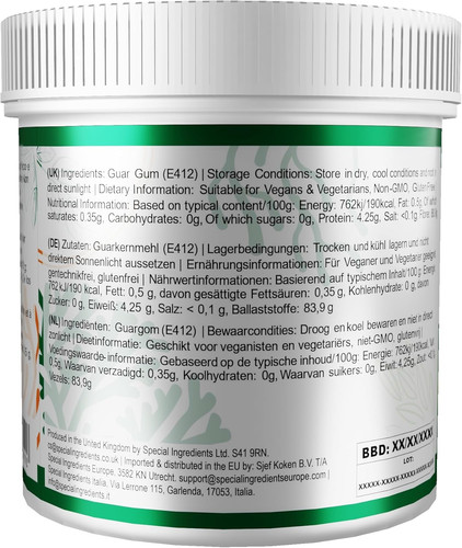 Guar gum powder 250g premium - guar,