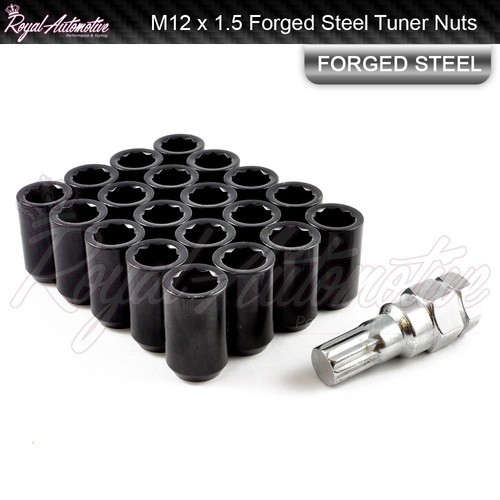Black tuner wheel - 20, nuts