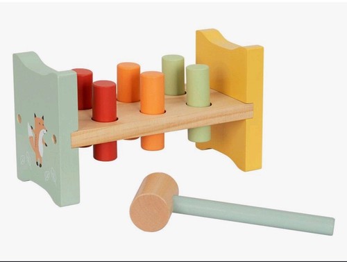 Wooden pounding bench for - bench, ages