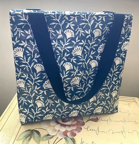 Handmade oilcloth tote bag - handmade,