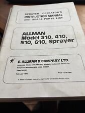 Allman Sprayer Model 310 to