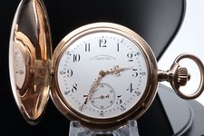 A. Lange & Sohne Glashutte I/S 14K Pink Gold 51mm Hunter Pocket Watch 96.2g