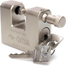Cisa Steel Lock 28550-75, Heavy-Duty Security, Durable, 75mm Size, Easy Install