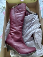 Fly London Women's Red Leather