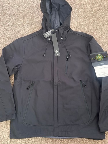 Stone island black windbreaker - island,
