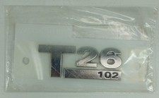 VW Transporter T5 Badge T26 102 TDI Chrome Self Adhesive Rear Tailgate GENUINE