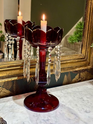 Antique victorian ruby red - victorian,