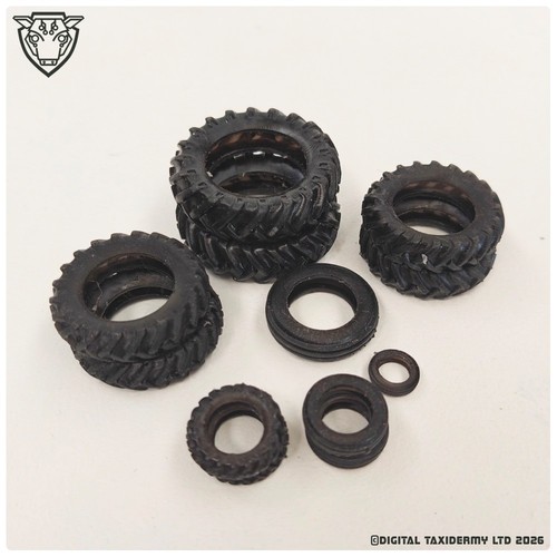 Model tractor tyres - made, to