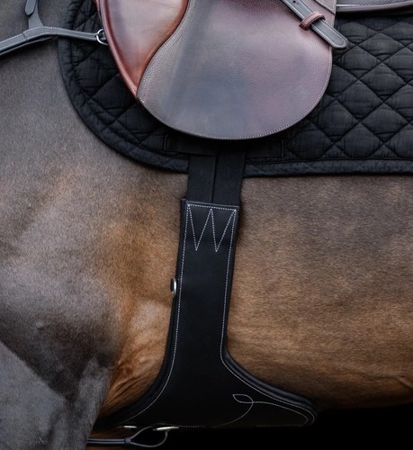 Horse black stud girth - , 125cm