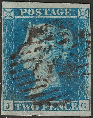 1849 two penny blue - blue,