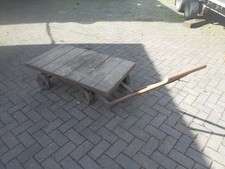 Vintage  Cart Barrow Trolley 4 Wheel ,Turn Table Steering