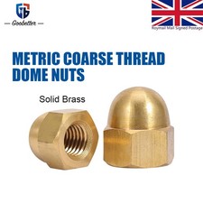 SOLID BRASS DOME NUTS FOR