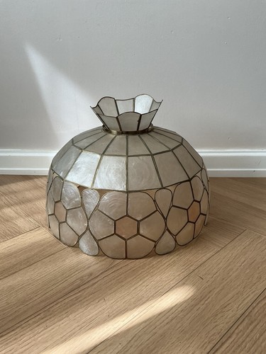 Vintage capiz pendant light - capiz,