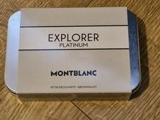 Mont Blanc Explorer Platinum EDP Set with Face Cream & Cleansing Gel Travel Size
