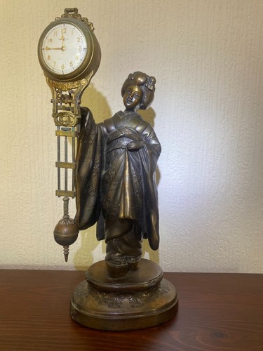 Rare bronze geisha - geisha, mystery