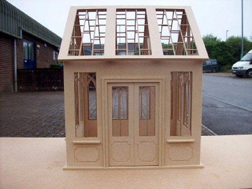 Dolls house unglazed - dolls,