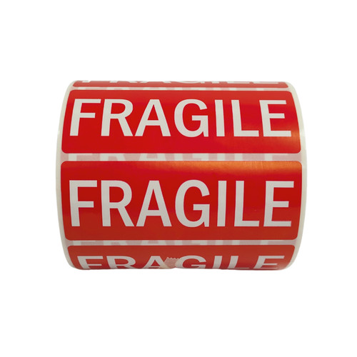 Fragile parcel labels - fragile,