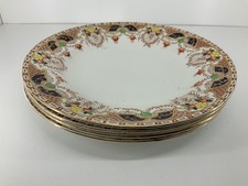 Antique Burgess Bros Patt - Carlisle Ware - 23cm - 9” Plate x 4 - 1920's