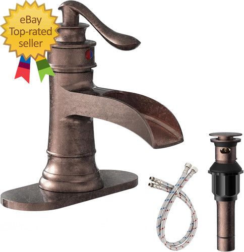 Bathroom faucet copper - bathroom,