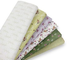 Nature's Melody Fabric Garden Bird Wildlife Quilting Cotton by Susan Wheeler