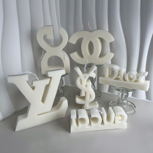 Logo silicone candle mold - candle,