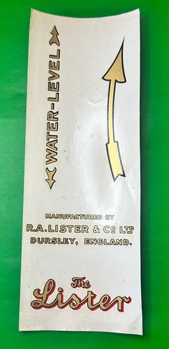 Genuine vintage lister - r.a., &