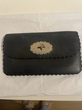 Mulberry Cookie Continental Purse Wallet In Black Leather 