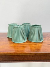 Turquoise pleated clip - turquoise,