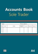 Accounts Book - Sole Trader: A4 size Accounting Ledger Book - Record Income & Ex