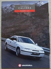VAUXHALL CALIBRA TURBO 4x4 Car Sales Brochure Apr 1992 #V10229