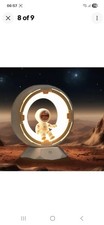 Astronaut Space Night Light Lamp Kids Rechargeable Dimmable Tap Touch Nightlight