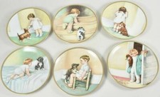 Bessie Pease Gutmann The Hamilton Collection Set 6 Plates -A Childs Best Friend