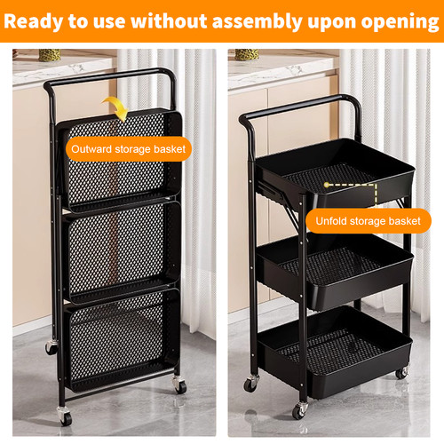 Tier kitchen trolley storage - trolley,