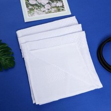 3x  Plain White Style Keffiyeh Men's Women's Arab Scarf  Shemagh Amama Yashmagh