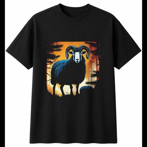 Dark fantasy herdwick sheep - dark,