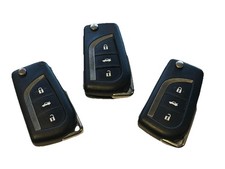 3 x Toyota 3 button flip key