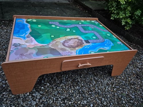 Wooden train table for - train,