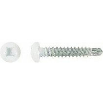 100 Pan White Head Screw # 8 X