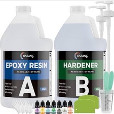 Epoxy Resin 2 Gal Kit Crystal Clear Casting Coating for Jewelry Crafts DIY