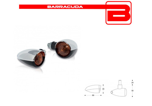 Barracuda chrome dark lamp - barracuda,