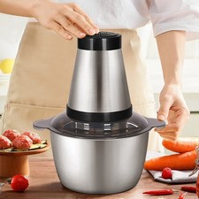 2L Electric Meat Grinder Mincer Mixer Home Blender Mini Food Chopper Processor