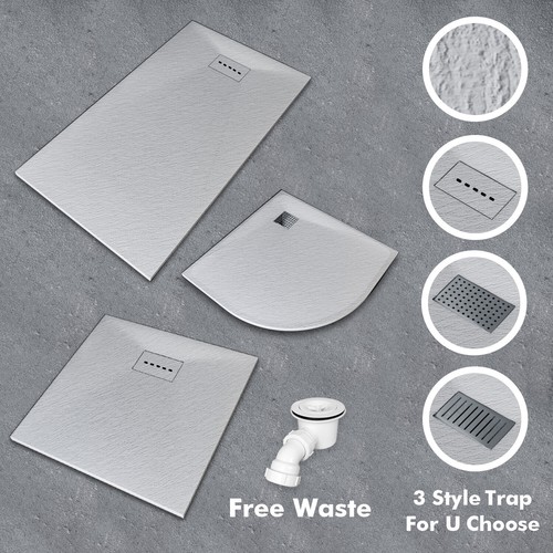 Slate effect shower tray - shower,
