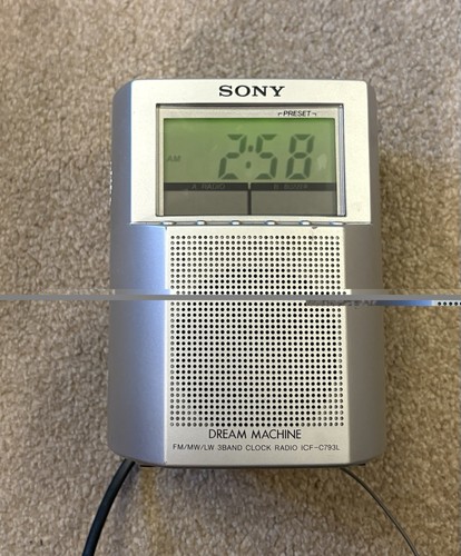 Vintage sony clock radio - vintage,