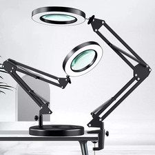 10x LED Magnifier Glass Desk