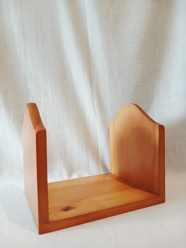 Vintage pine small book trough - vintage,