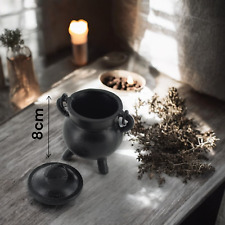 Miniature 8cm High Cast Iron Cauldron Witchy Burner Travel Spells Herbs Pagan