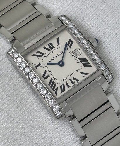 Cartier tank francaise diamond - tank,