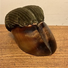 Antique Victorian hoof velvet